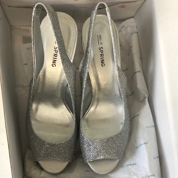 Call It Spring Silver Women's Shoes - Picture 6 of 8